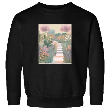 Discover Herb Garden Bloom Pastel Aroma Sweatshirts