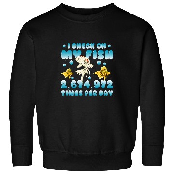 Discover I Check On My Koi Fish Fish Keeper Garden Pond Sweatshirts