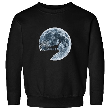 Discover Brontosaurus Halloween Costume Moon Silhouette Sweatshirts