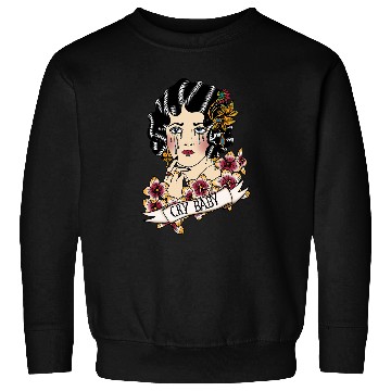 Discover Cry Baby American Traditional Old School Lady Tattoo Sweatshirts