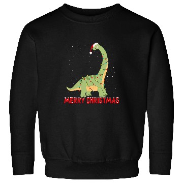 Discover Cute Brontosaurus Christmas Tree Lights Sweatshirts