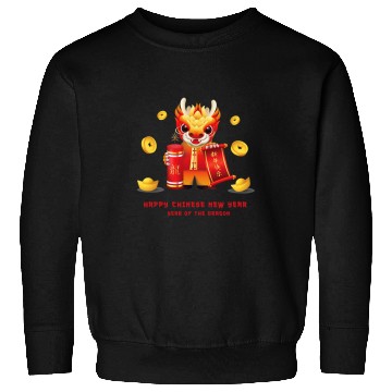 Discover Dragon Pet Chinese Lunar New Year Year of the Dragon zodiac sign 3 8 Sweatshirts