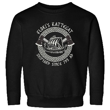 Discover Floki Shipyard Kattegat Viking Ship Norse Viking Gift Sweatshirts