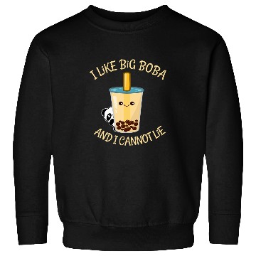 Discover Panda Pet Loves Boba Tea and Cannot Lie Sweatshirts