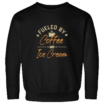 Discover Coffee Fun Fueled by Coffee and Ice Cream Gelato Maker Lover Ice Cream Sweatshirts
