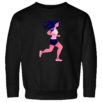 Discover Fitness Exercise Woman Runner Running Jogging Sweatshirts