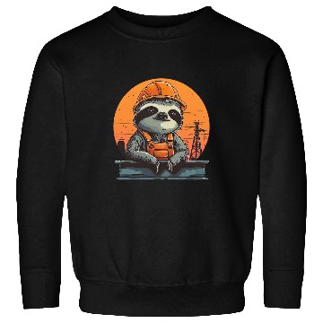 Discover Sloth Pet Ironworker Sweatshirts