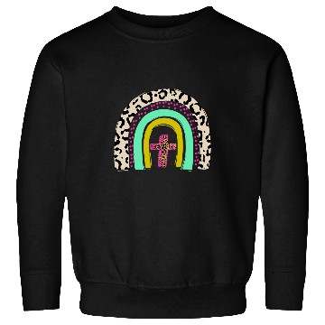 Discover He Is Risen Leopard Rainbow Christian Jesus Easter Day Sweatshirts