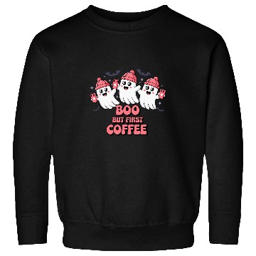 Discover Coffee Fun Boo But First Coffee ghosts Design Sweatshirts