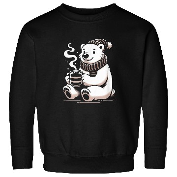 Discover Bear Pet Cozy Polar Bear Hot Chocolate Sweatshirts