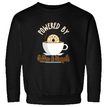 Discover Coffee Fun Bagel Breakfast Brunch Bagel Sweatshirts