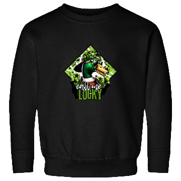 Discover Duck Pet Saint Patricks Call Me Lucky Mallard Duck St Patricks Day Sweatshirts