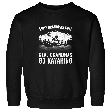 Discover Cool Kayaking For Grandma Mom Kayaker Boating Kayak Boating 3 Sweatshirts
