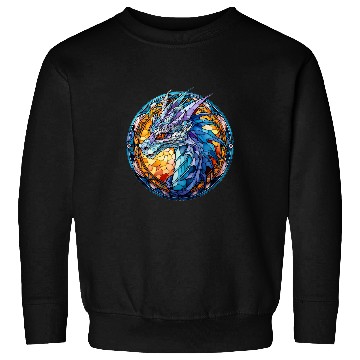 Discover Dragon Pet Stained Glass Dragon 4 Sweatshirts