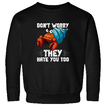 Discover Hermit Crab Owner Shells Crab Cage Hermit Crab Lover Sweatshirts
