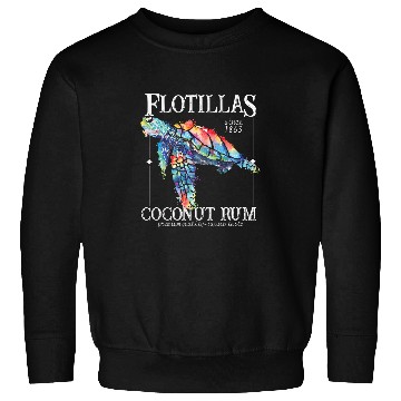 Discover Turtle Pet Flotillas Coconut Rum Sea Turtle Sweatshirts
