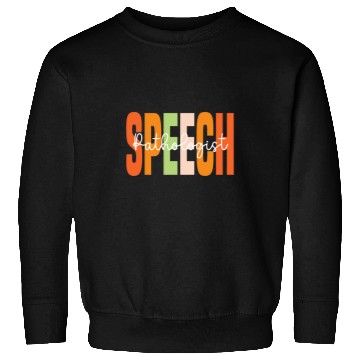 Discover Speech Pathologist Speech Therapy SLP Retro Groovy Sweatshirts