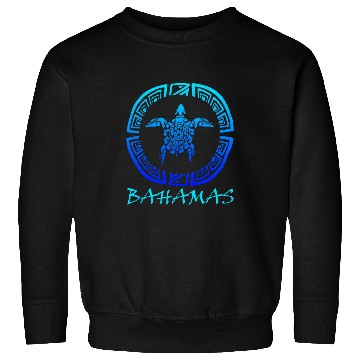 Discover Turtle Pet Bahamas Retro Throwback Sea Turtle Vacation Sweatshirts
