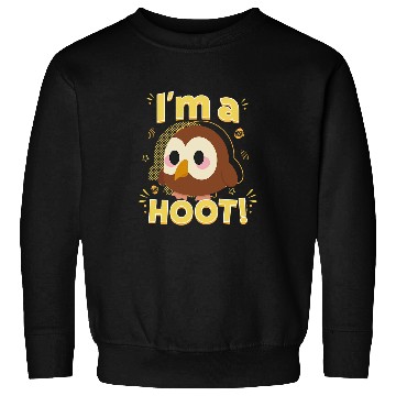 Discover Owl Pet Adopt Me I m A Hoot Cute Little Owl Portrait Sweatshirts