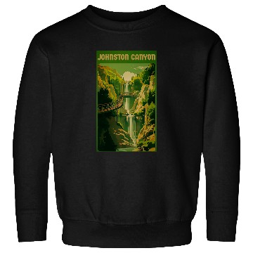 Discover Johnston Canyon Banff National Park Sweatshirts