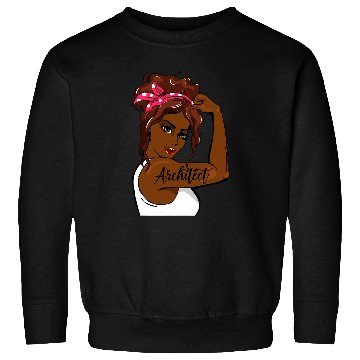 Discover Black History Pin Up Rosie The Riveter Architect Sweatshirts