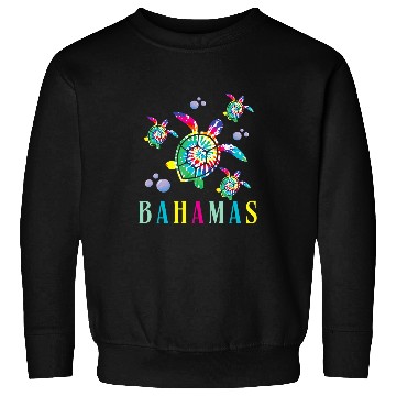 Discover Turtle Pet Bahamas Tie Dye Turtle Souvenir Bahamas 4 Sweatshirts