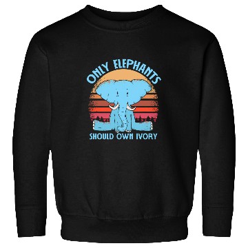 Discover Elephant Pet Only Elephants Should Own Ivory Funny Wildlife Animal Tee Sweatshirts