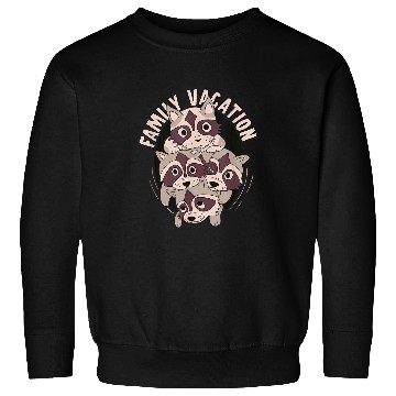 Discover Raccoon Pet Family Vacation Sweatshirts