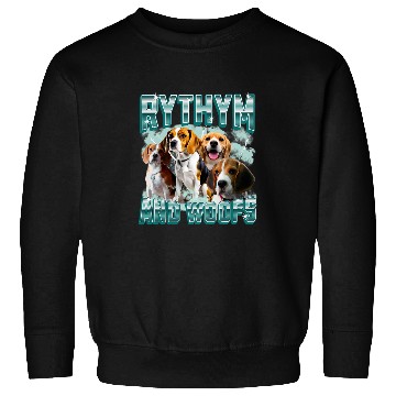 Discover Funny 90s Bootleg Rap For Beagle Lovers For Animal Lovers Sweatshirts