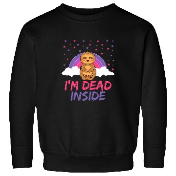 Discover Im Deads Inside Sloth Lazy Depressed Animal Design Sweatshirts