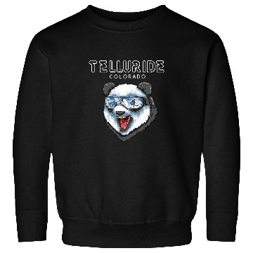 Discover Panda Pet Telluride Colorado USA Panda Skis Gift 1 Sweatshirts