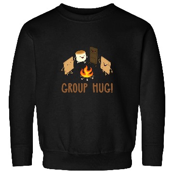 Discover Group Hug Funny Roast Marshmallow Smore Camping Camper Sweatshirts