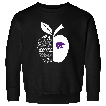 Discover Kansas State Wildcats Teacher Ever Half Apple Sweatshirts