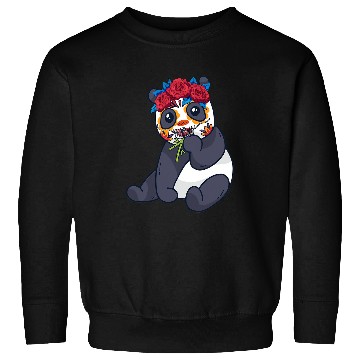 Discover Panda Pet Mexican Panda with Flowers Bamboo Sweatshirts