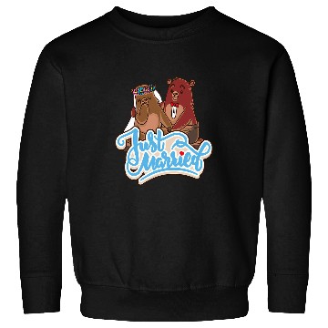 Discover Bear Pet Cute bear couple which is just married Sweatshirts