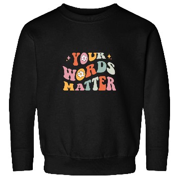 Discover Retro Speech Language Pathologist Groovy Speech Therapy SLP 4 Sweatshirts