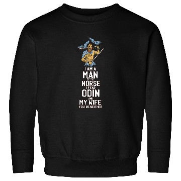 Discover Funny Man Of The Norse Bearded Viking Warrior Sweatshirts