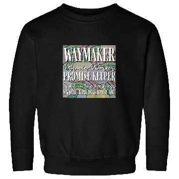Discover Kids Kids Waymaker Miracle Worker Rainbow Christian 4 Sweatshirts