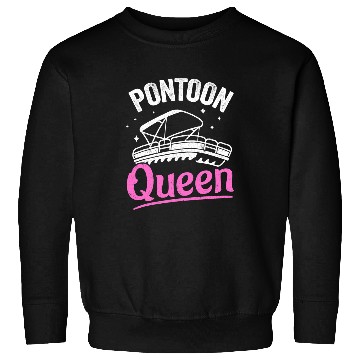 Discover Pontoon Fun Lake Life Women Mom Grandma Pontoon Queen1 Sweatshirts