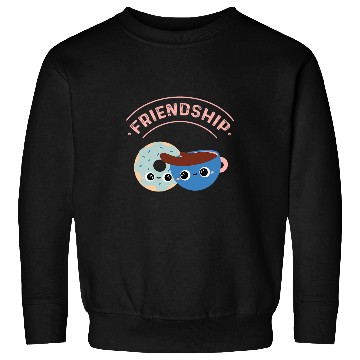 Discover Coffee Fun Galentines Day Coffee Donuts Friendship Sweatshirts