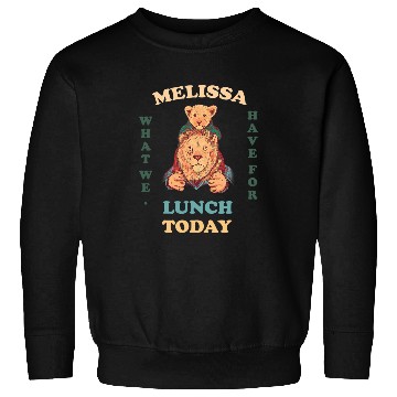 Discover Lion Pet Retro Graphic two lions ask Melissa what we have for lunch Sweatshirts