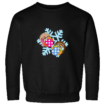 Discover Hedgehog Pet Christmas Balls Winter Snowflake Snow 3 Sweatshirts