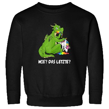 Discover Dragon Pet the last dragon eats unicorn Sweatshirts