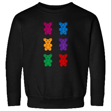 Discover Bear Pet Gummy bear six pack abs funny gummy bear abs Sweatshirts