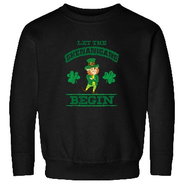 Discover Beer Fun Saint Patrick Let The Shenanigans Begin Green Beer Drinking Sweatshirts