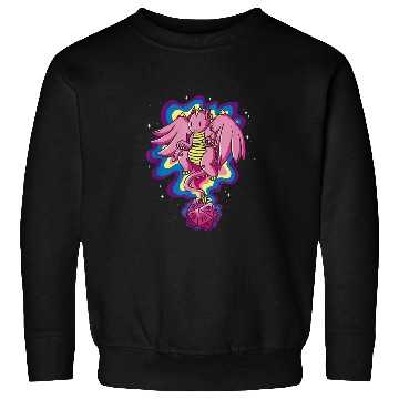 Discover Dragon Pet Game Board Dice Cute Dragon over Dungeon Sweatshirts