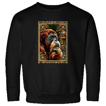 Discover Lion Pet Artwork Elegant Tapestry Motif Style Sweatshirts