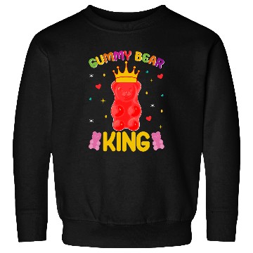 Discover Bear Pet Gummy Bear King Sweet Candy Gummy Bear King Sweatshirts