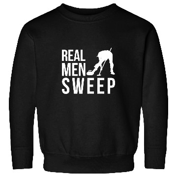 Discover Real Men Sweep Curling Curler Ice Curl Sweatshirts