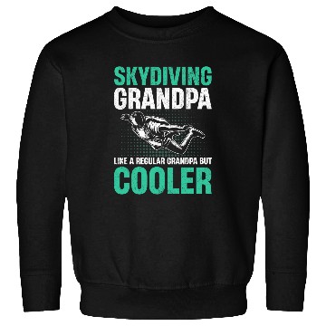 Discover Mens Base Jumping Skydiving Grandpa Like a regular Grandpa Cooler Sweatshirts
